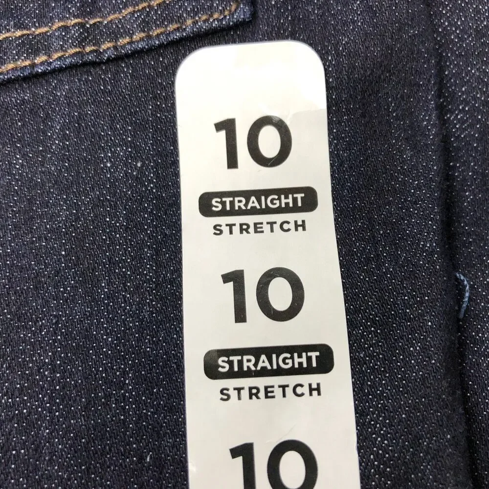 Children's Place Jeans Boys 10 Blue Denim Jeans Adj Waist Stretchy Dark Rinse
